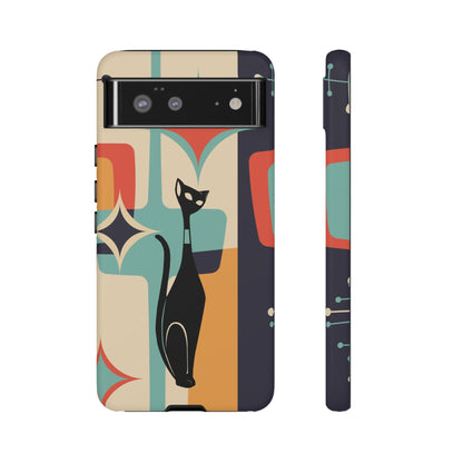 Atomic Cat, Sexton Cat, Mid Mod, Retro Geometric, Starburst Tough Phone Cases