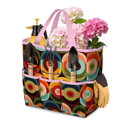 Retro Groovy Mod Space Orb Designed Mid Century Modern Garden Tool Bag - Mid Century Modern Gal