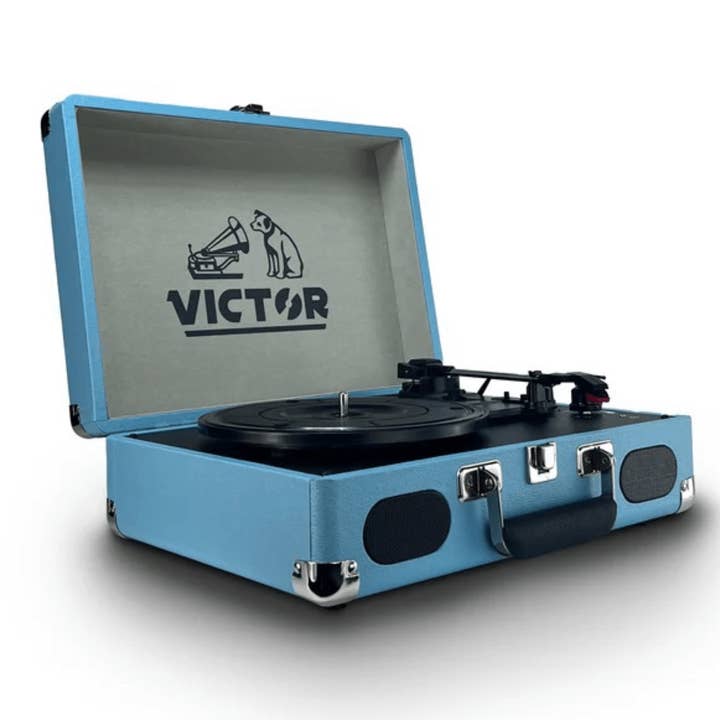 Wholesale Victor Metro Plus Portable Dual Bluetooth Suitcase Turntable