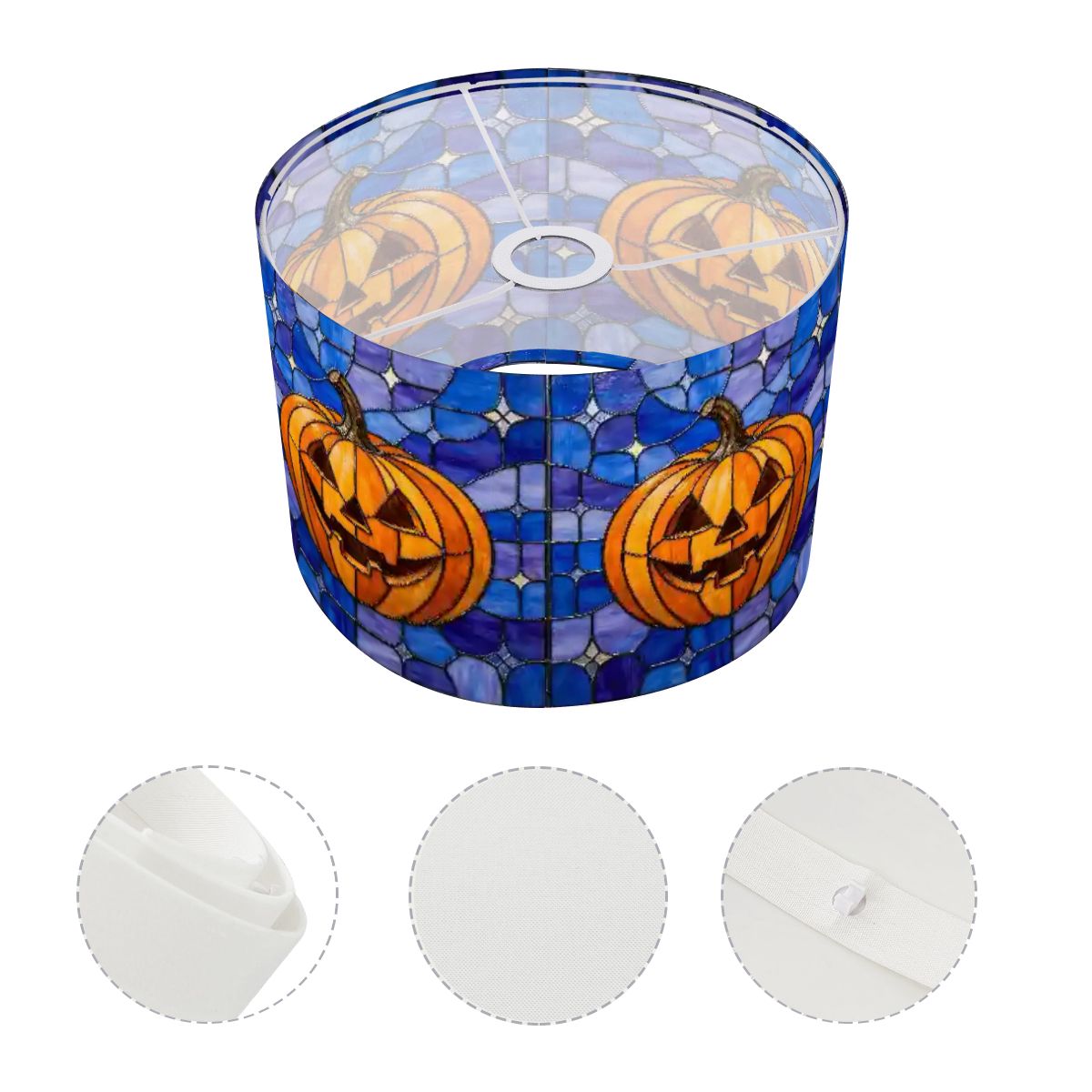Halloween Stained Glass Style Jack-o&