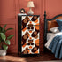 60s Mod Brown Orange Retro Mid Century Modern 4-Drawer Dresser - Mid Century Modern Gal