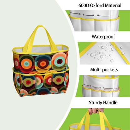 Retro Groovy Mod Space Orb Designed Mid Century Modern Garden Tool Bag
