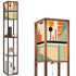 Mid Century Modern Bauhaus Mod Floor Geometric Designed Lamp with Shelves - Mid Century Modern Gal