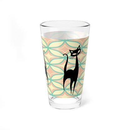 Atomic Cat Mid Century Modern Pink, Mint, Mid Century Modern Barware