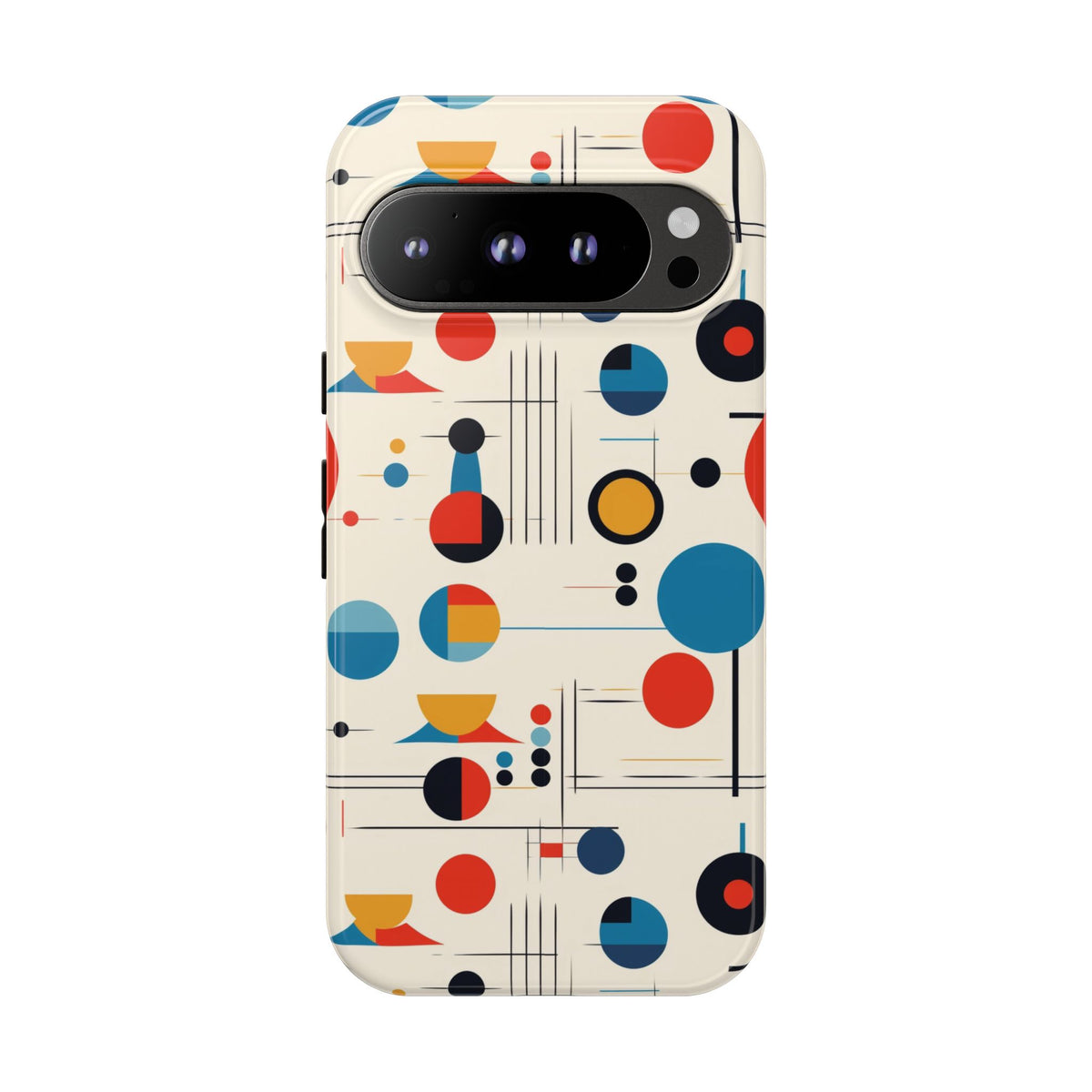 Mid Mod Bauhaus Designed iPhone, Samsung, Pixel Retro Phone Tough Cases