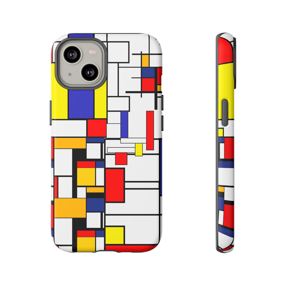 Retro Mod Mondrian, Mid Century Modern Style Tough Phone Case - Mid Century Modern Gal