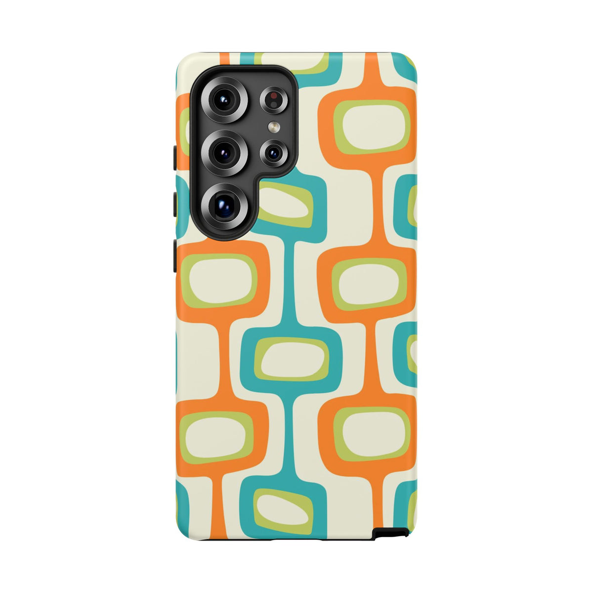 Mid Century Modern Groovy Googie Design, Colorful Smart Phone Tough Cases