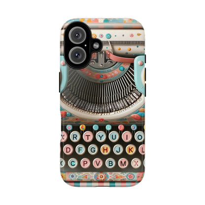 Retro Typewriter Mid Mod Kitschy  Quirky Fun Smart Phone, Tough Cases