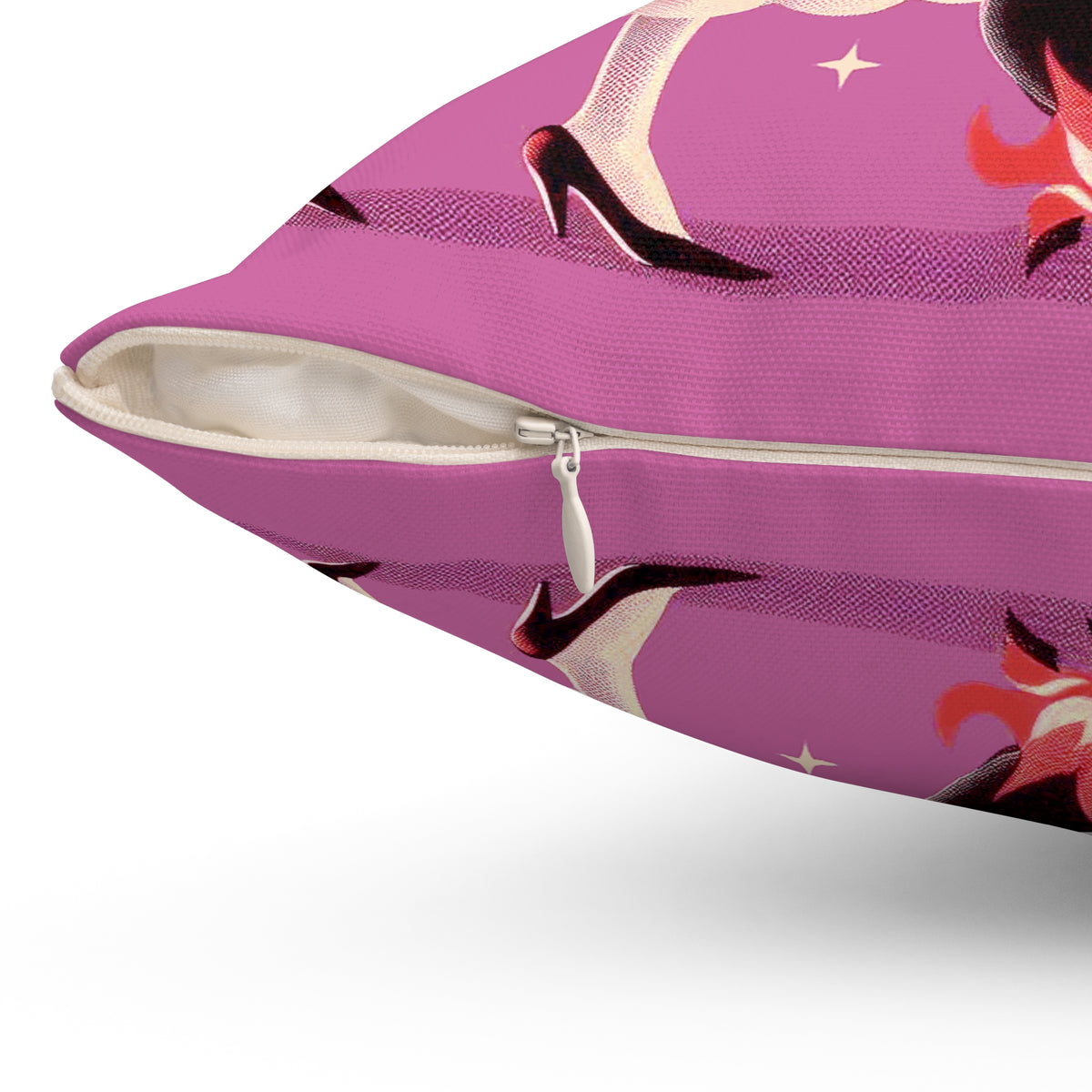 Witch's Brew Mid Century Modern Halloween Gothic Pink Pillow Cover and Insert - Mid Century Modern Gal