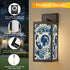 Chinoiserie Rooster Blue Toile Floral Modern Bathroom Wall Sconces, Entry Way, Patio Wall Light - Mid Century Modern Gal