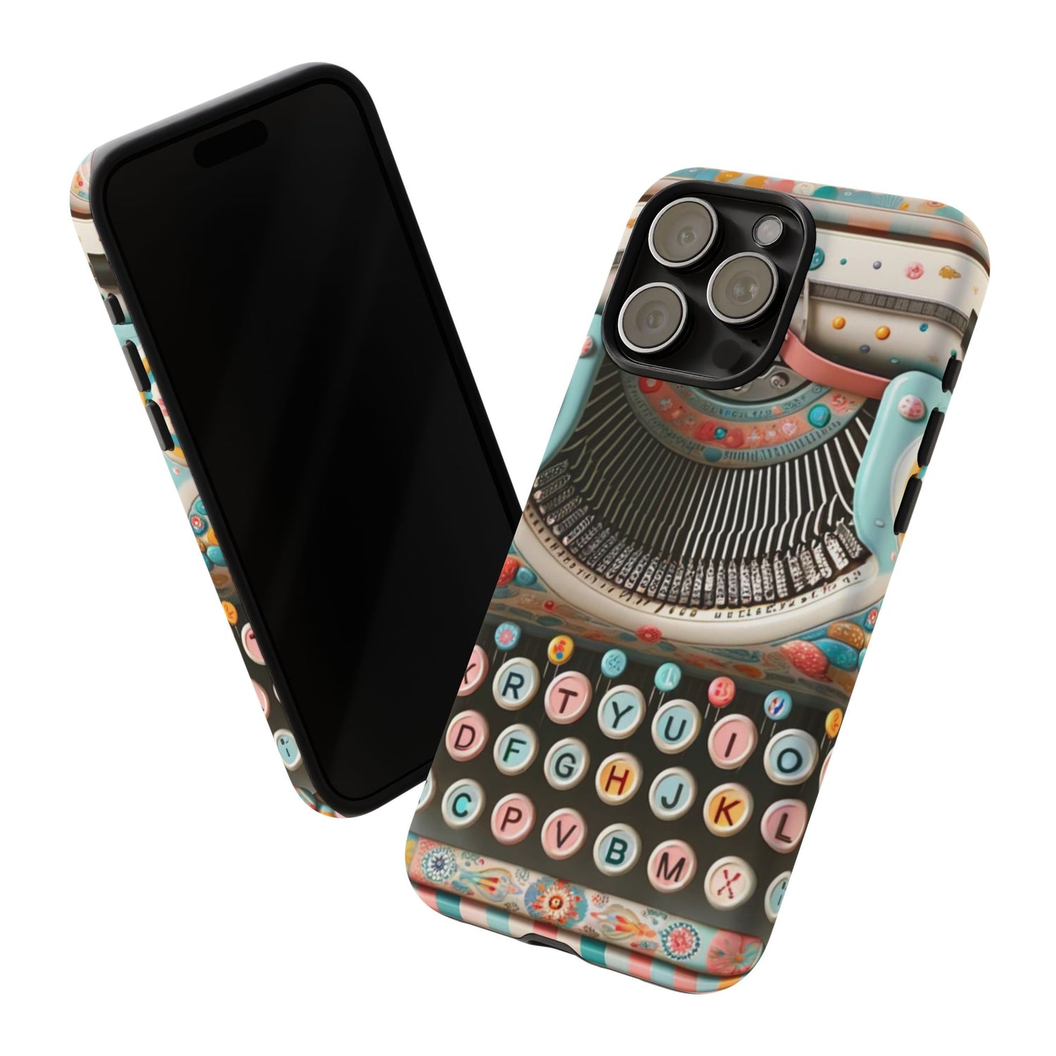 Retro Typewriter Mid Mod Kitschy  Quirky Fun Smart Phone, Tough Cases