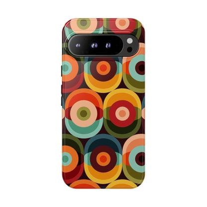 Retro Groovy Space Orb, Funky Fun Tough Phone Case