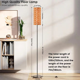 Art Deco Colorful Abstract Floor Lamp | Orange Mid Century Modern Lighting - Mid Century Modern Gal