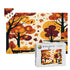 Mid Century Modern Scandinavian Designed Harvest Wooden Jigsaw Puzzle - Mid Century Modern Gal