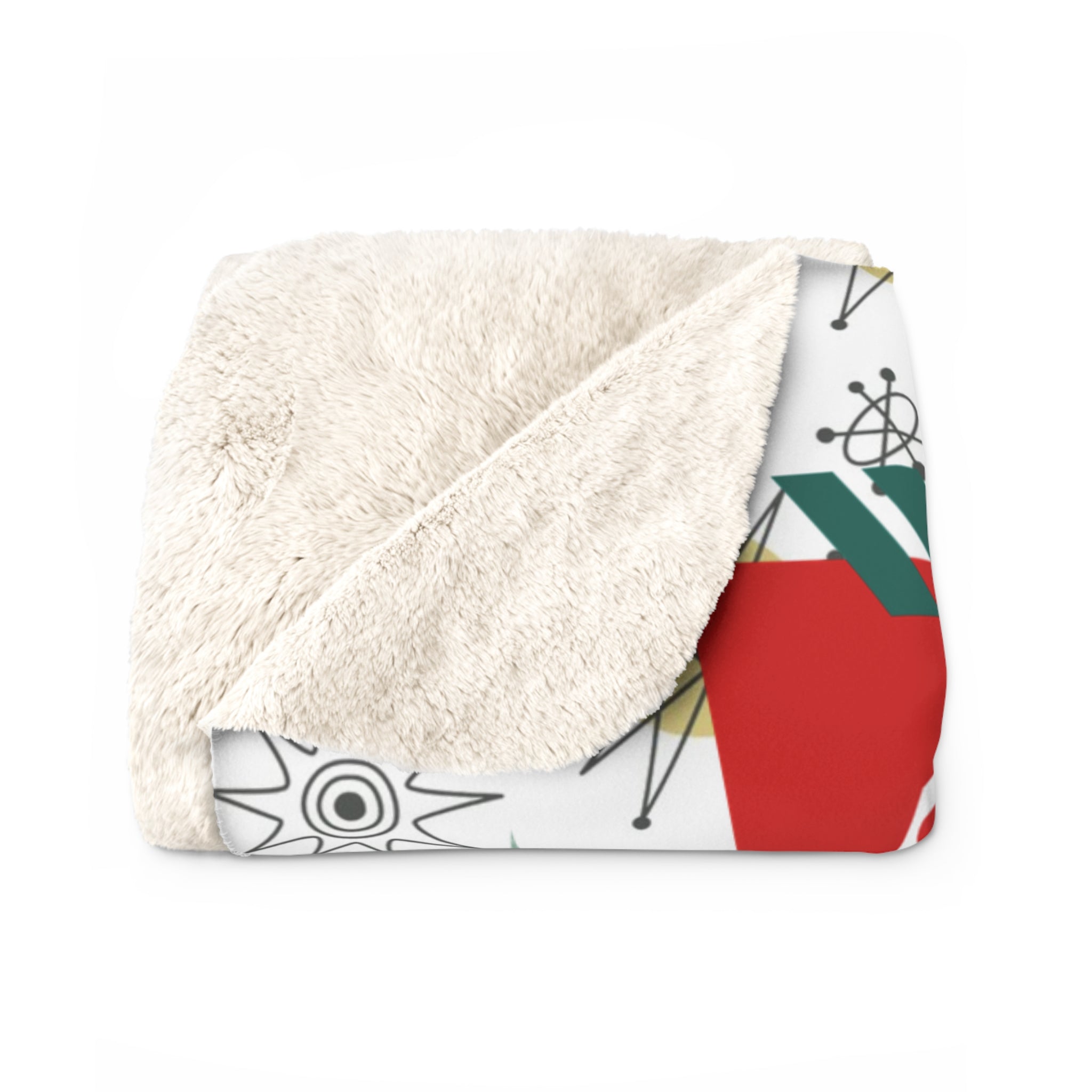 Retro Vintage Kitschy Christmas Blanket, All I Want For Christmas Is You