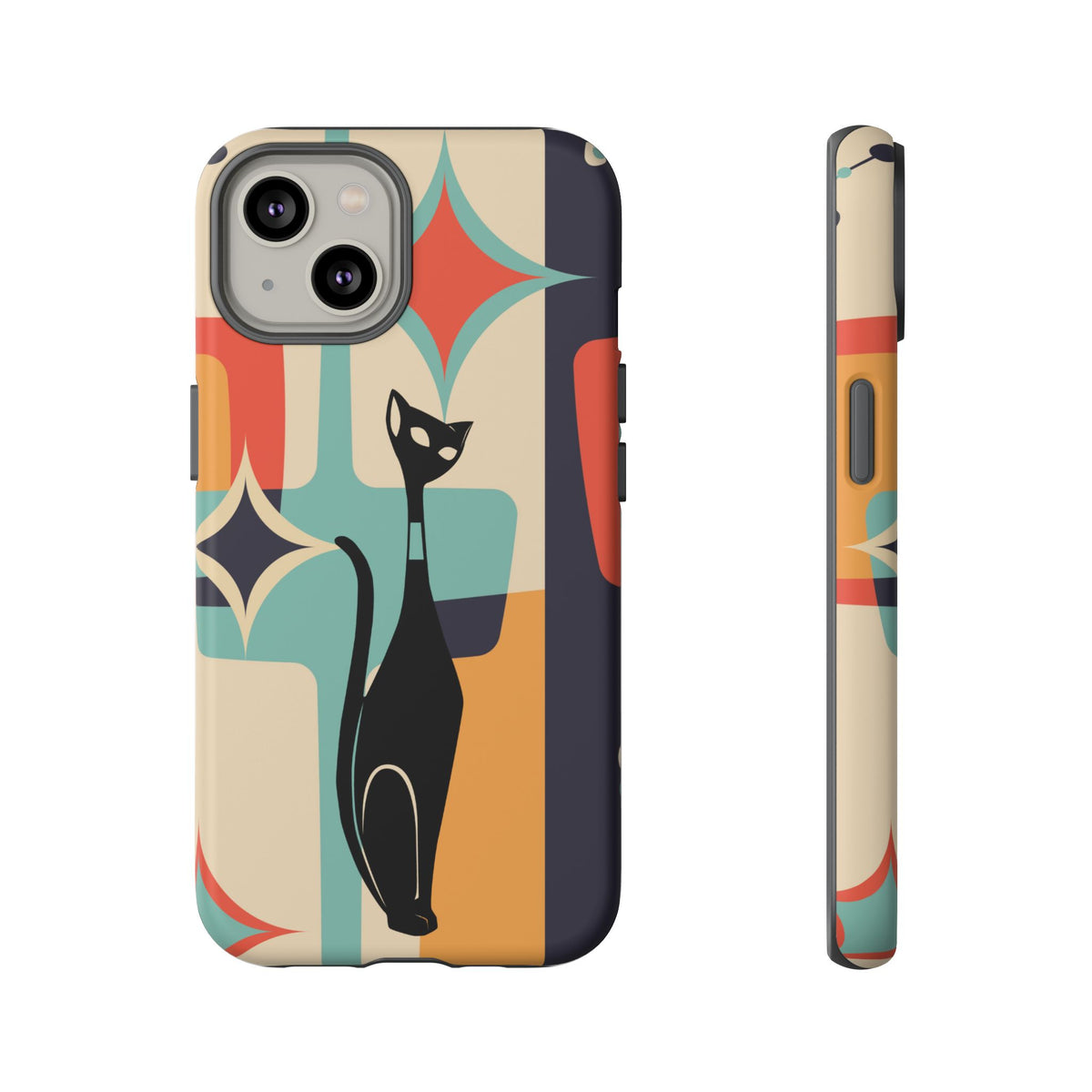 Atomic Cat, Sexton Cat, Mid Mod, Retro Geometric, Starburst Tough Phone Cases
