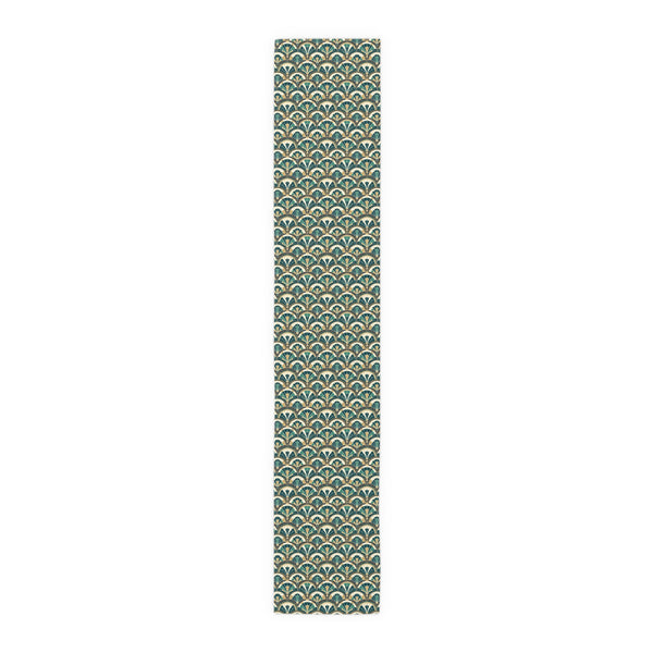 Art Deco Peacock Inspired Table Runner