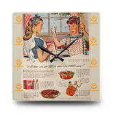 Vintage Kitchen Pyrex Ad Retro Wall Clock - Mid Century Modern Gal