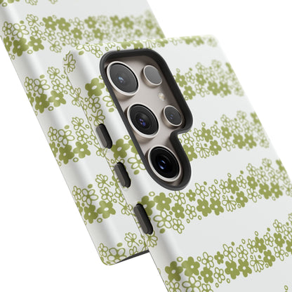 Pyrex Crazy Daisy Spring BlossonFloral Phone Case: Tough Cases with Elegant Green Floral Design, Durable Phone Cover