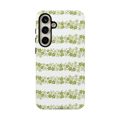 Pyrex Crazy Daisy Spring BlossonFloral Phone Case: Tough Cases with Elegant Green Floral Design, Durable Phone Cover