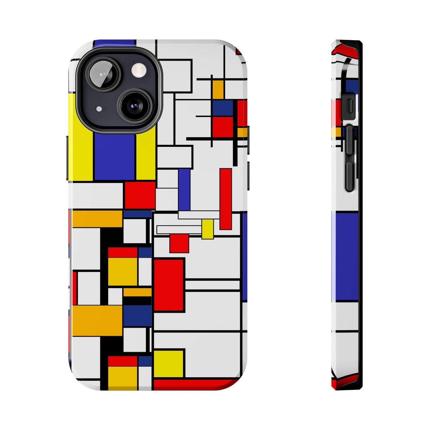 Retro Mod Mondrian, Mid Century Modern Style Tough Phone Case