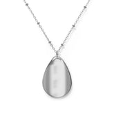 Atomic Cat Cocktail Hour Martini Lover Mid Mod Chic Cat-Themed Oval Necklace - Elegant Jewelry for Cat Lovers - Mid Century Modern Gal
