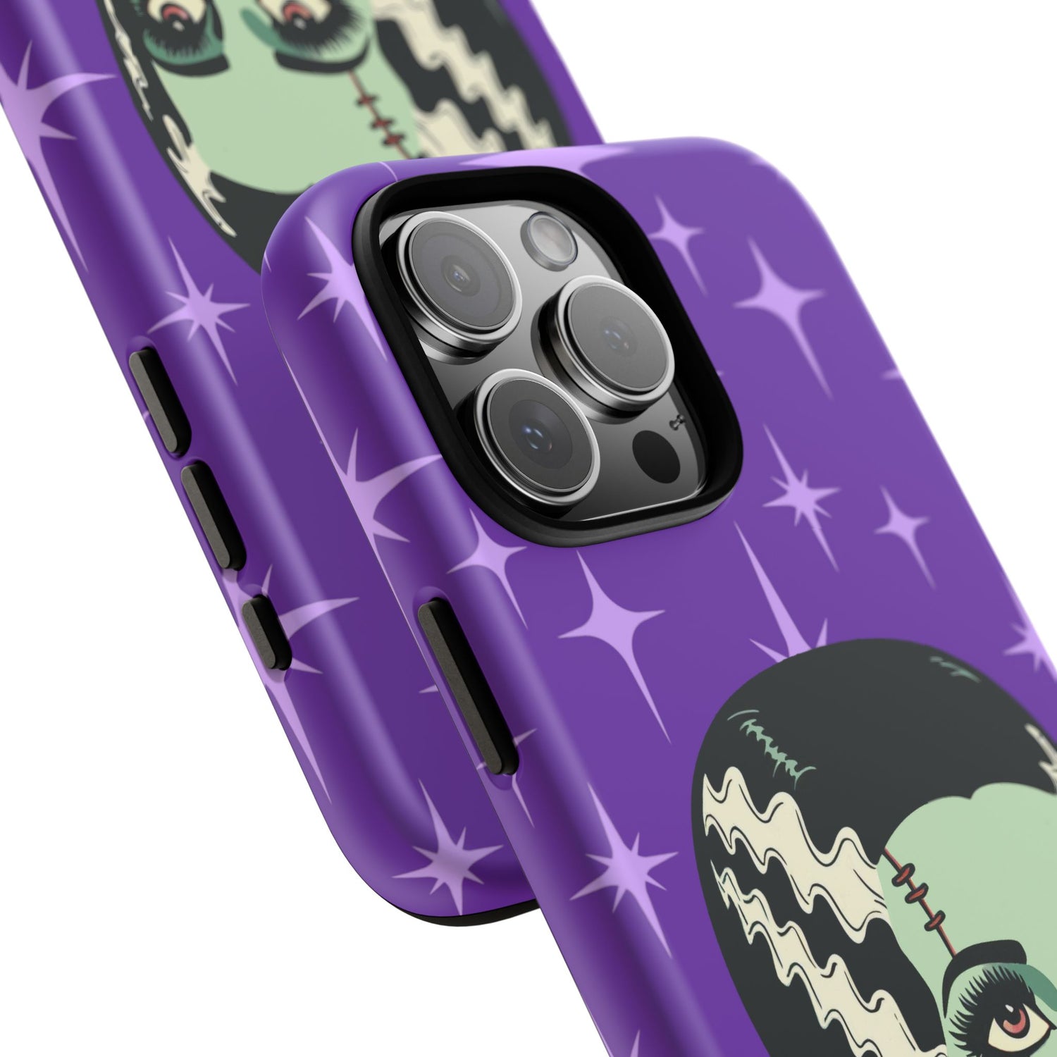 Bride of Frankenstein Retro Mid Mod Horror Buff Purple Halloween Tough Phone Case