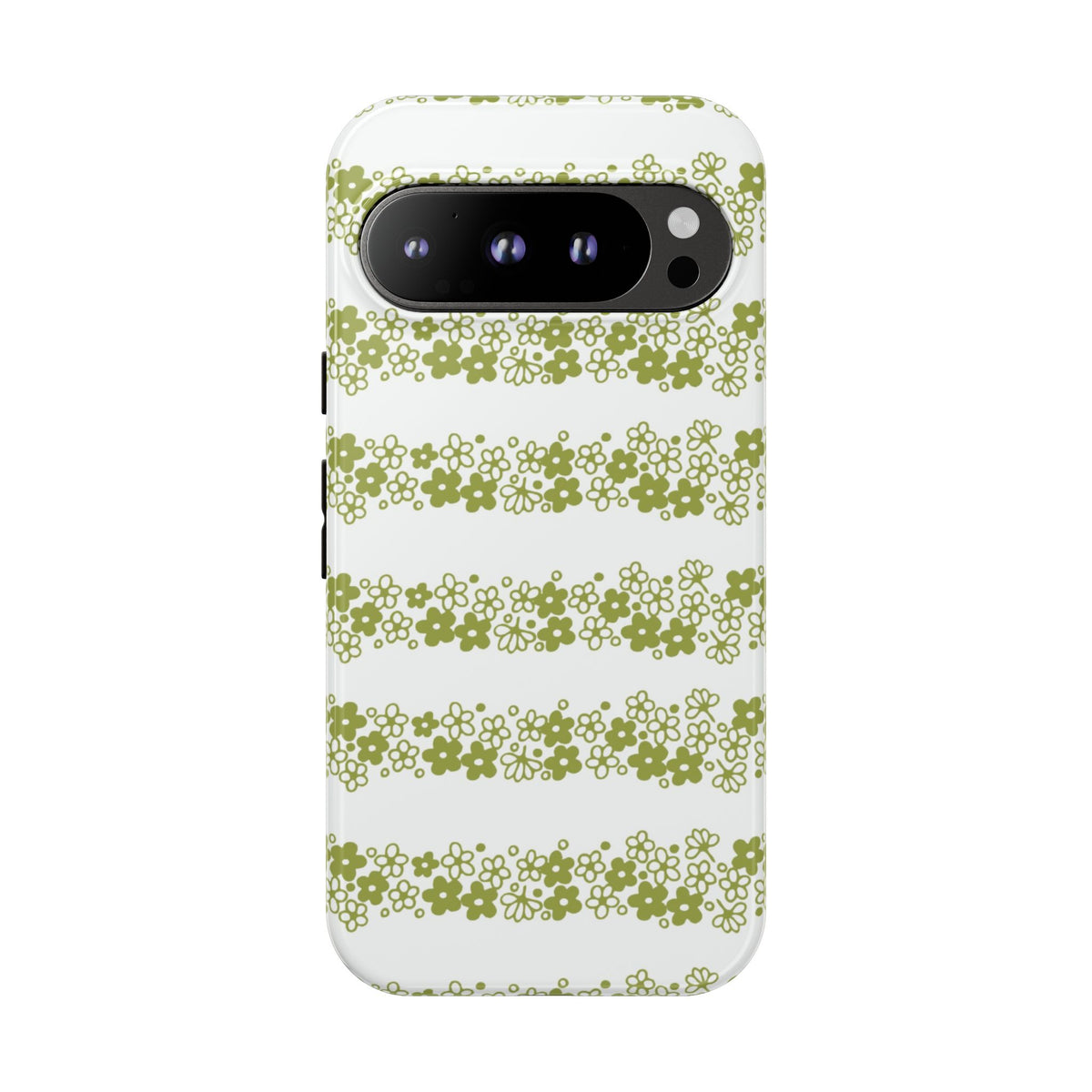 Pyrex Crazy Daisy Spring BlossonFloral Phone Case: Tough Cases with Elegant Green Floral Design, Durable Phone Cover