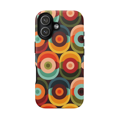 Retro Groovy Space Orb, Funky Fun Tough Phone Case