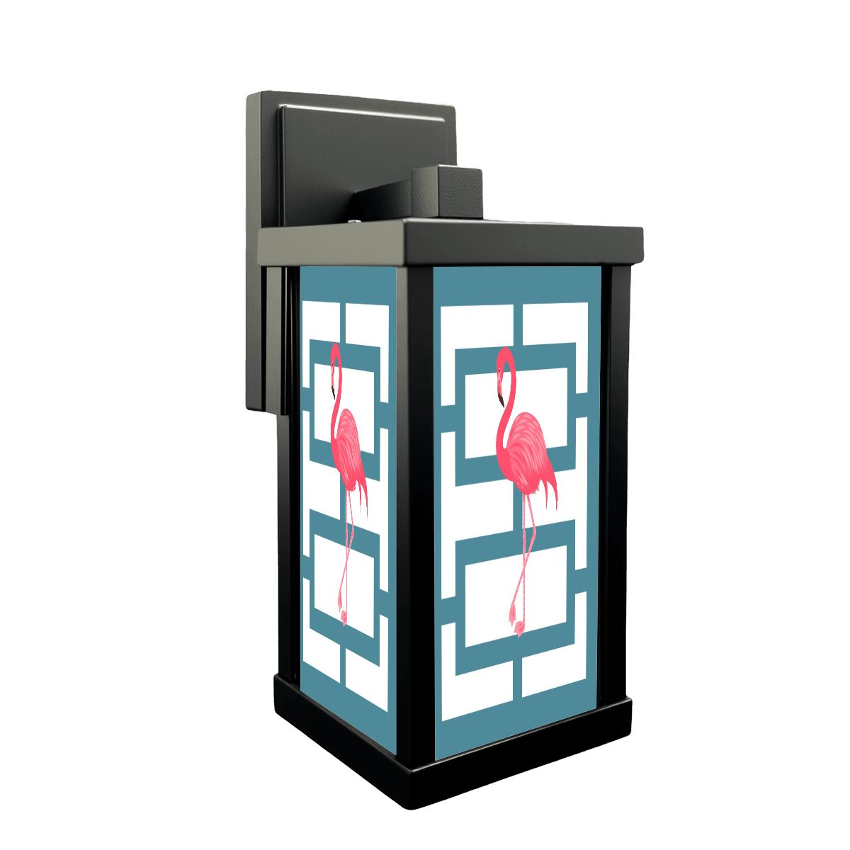 Mid Mod 50s Flamingo Breeze Block Designed Patio Wall Light - Mid Century Modern Gal
