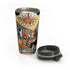 Mid-Century Modern Atomic Cat, Retro Stainless Steel Travel Mug - Stylish Coffee Cup for Home and Office - Mid Century Modern Gal