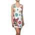 70s Retro Gal Floral Retro Racerback Dress - Casual Summer Outfit for Women - Mid Century Modern Gal