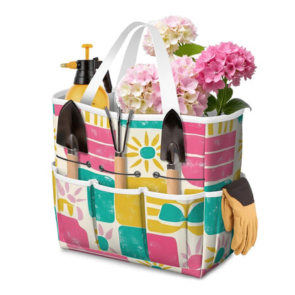 Mid Century Modern Palm Springs Modernism Teal Pink Yellow Garden Tool Bag - Mid Century Modern Gal