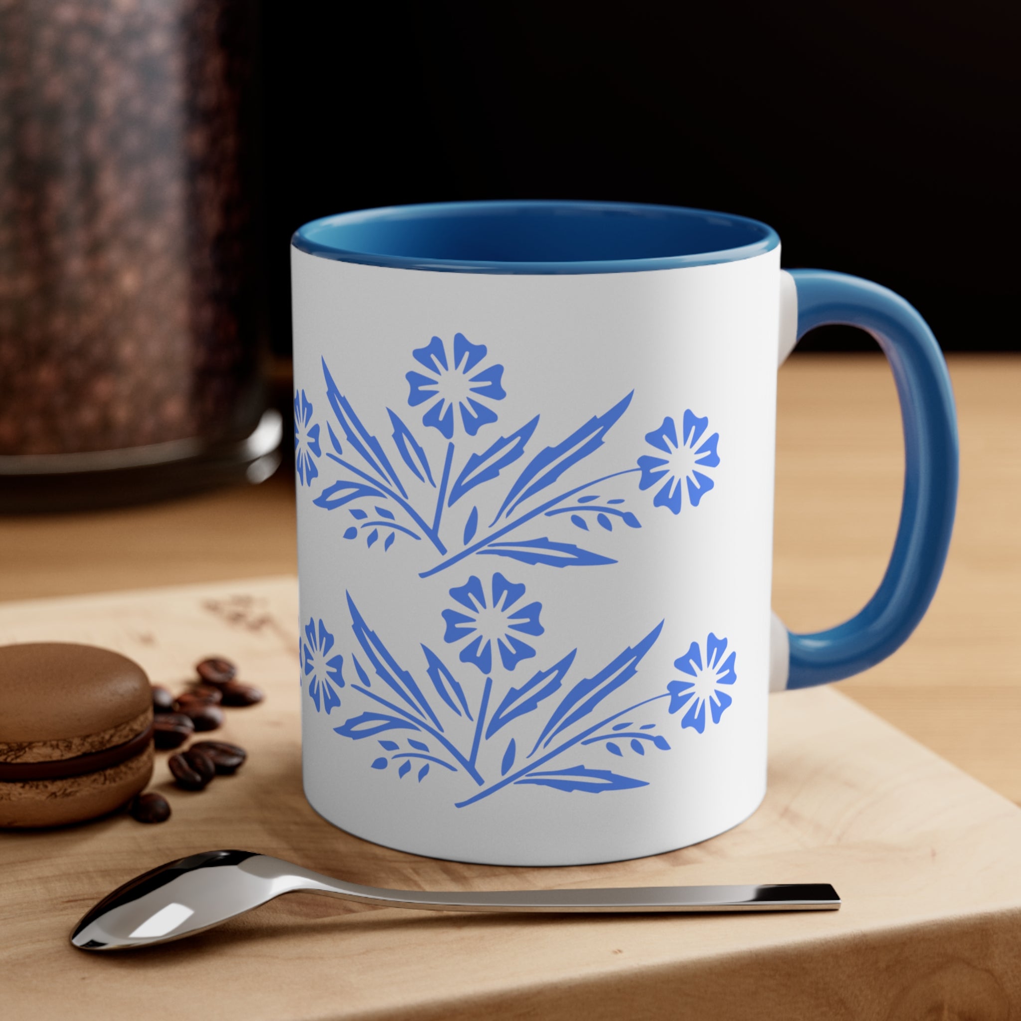 Blue Cornflower Corningware Pyrex Lover Accent Coffee Mug 11oz 8053973713051