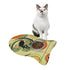 Cat Feeding Mat, Mid Mod Green, Orange Mid Century Modern Design Retro Pet Feeding Mats - Mid Century Modern Gal