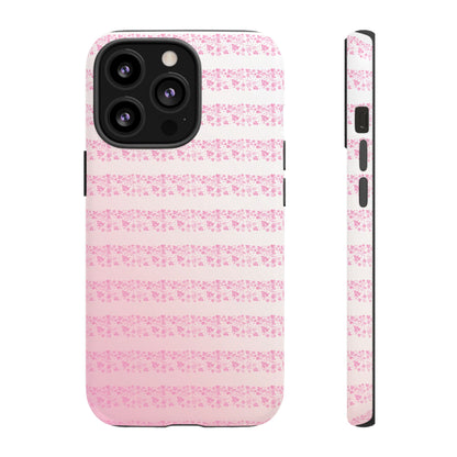 Pink Pyrex Gooseberry Striped Phone Case, Stylish Phone Cover, Tough Protective Case, Cute Cell Phone Case, Trending Gift for Her