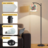 Mid Century Modern Kitschy Poodle Pink Mid Mod Retro Arc Floor Lamp - Mid Century Modern Gal