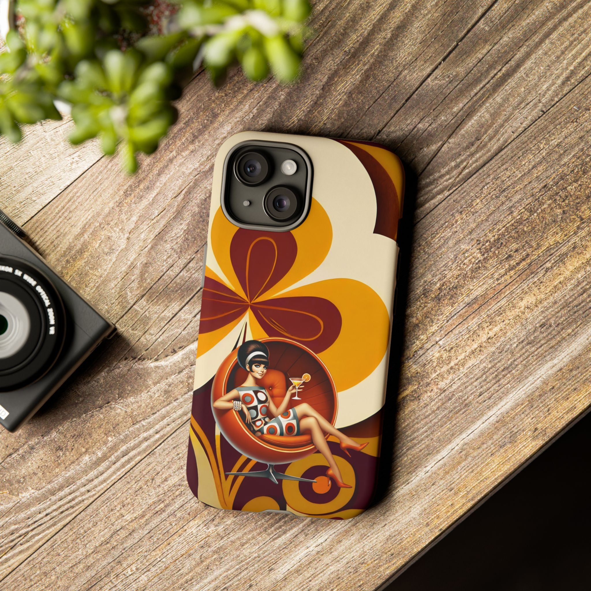 Groovy Mod 60s Retro Flower Power Phone Cases