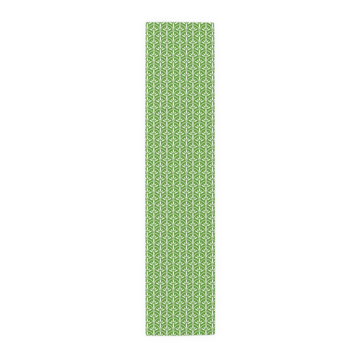 Art Deco Elegant Green Leaf Mid Mod Table Runner - Mid Century Modern Gal