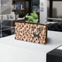Mid Century Modern Animal Print, Jungle Print Atomic Cat Kitschy Fun Zipper Wallet - Mid Century Modern Gal