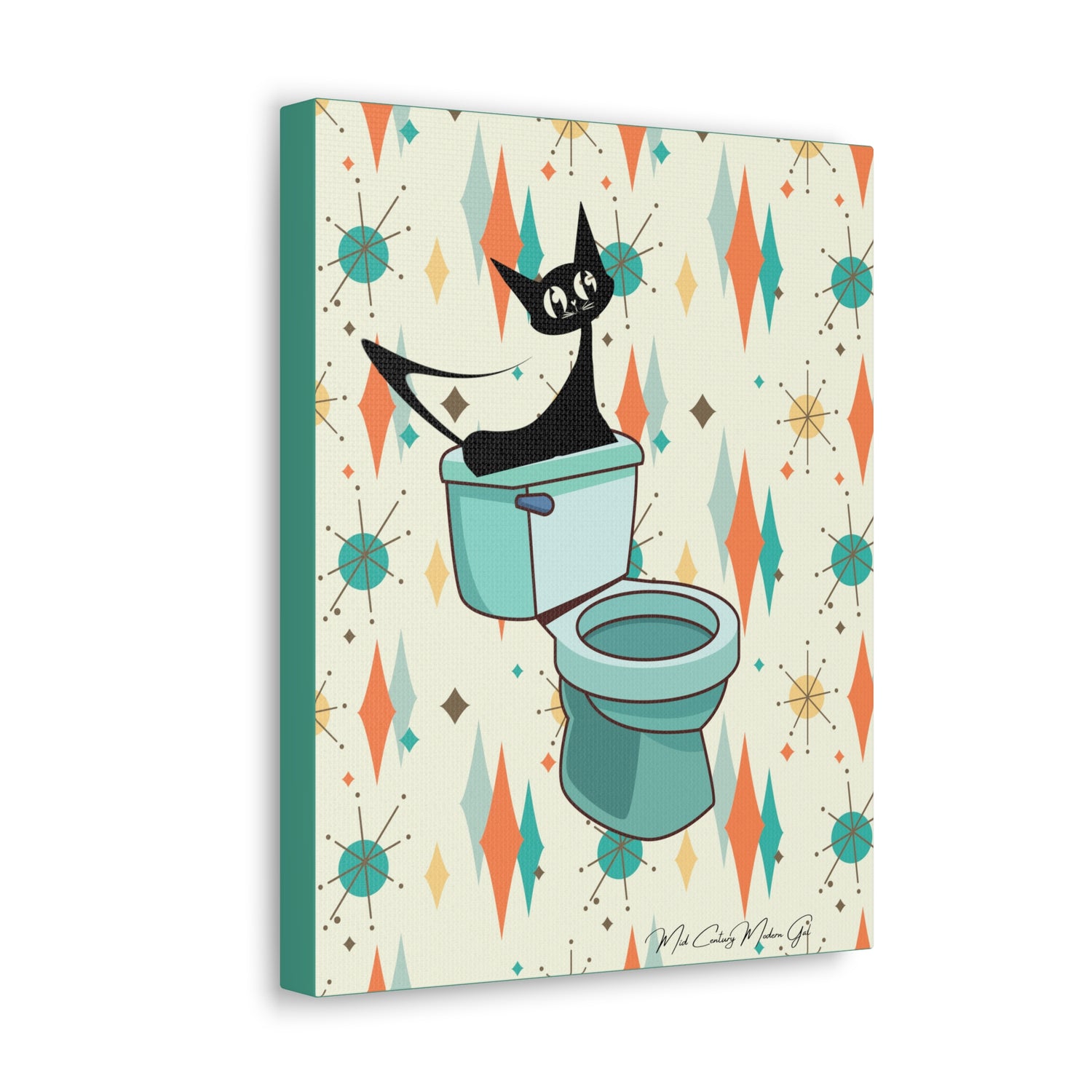 Retro Bathroom, Atomic Cat, Franciscan Starburst 50&