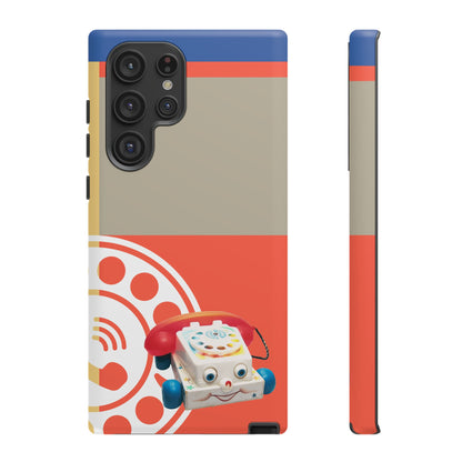 The First Original Phone, Eye Phone, Retro Kitschy Cute Rotary Phone, Tough Phone Cases - Mid Century Modern Gal