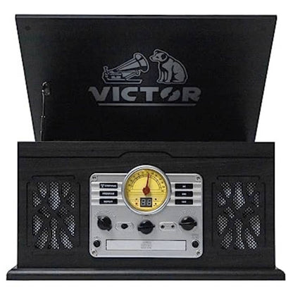 Wholesale Victor State 7-in-1 Wood Music Center with 3-Speed Turntable