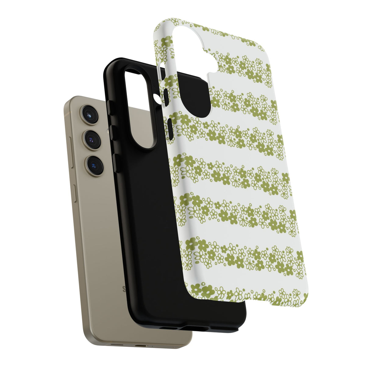 Pyrex Crazy Daisy Spring BlossonFloral Phone Case: Tough Cases with Elegant Green Floral Design, Durable Phone Cover