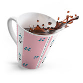 Mid Mod Atomic 50s Chic Pink Latte Mug - Stylish Design for Coffee Lovers - Mid Century Modern Gal