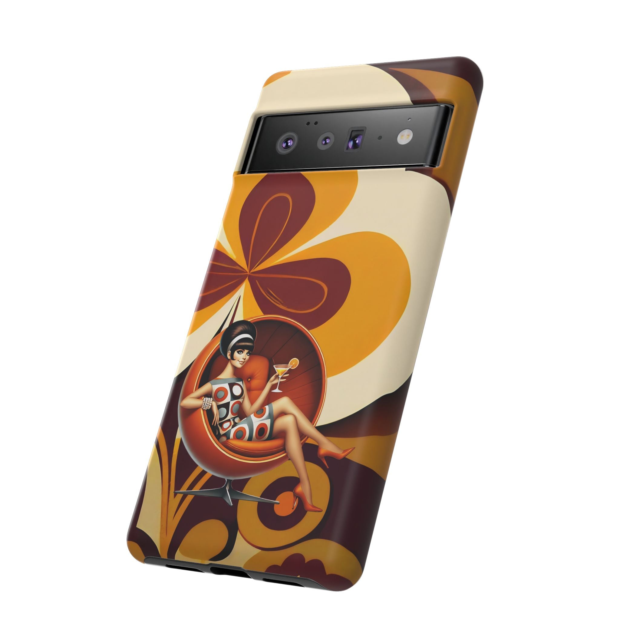 Groovy Mod 60s Retro Flower Power Phone Cases