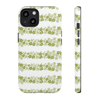 Pyrex Crazy Daisy Spring BlossonFloral Phone Case: Tough Cases with Elegant Green Floral Design, Durable Phone Cover