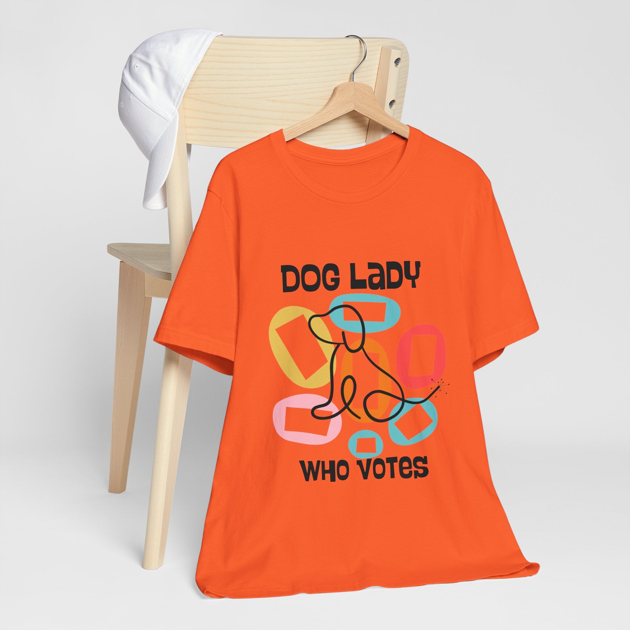 Dog Lady Who Votes Mid Century Modern Style