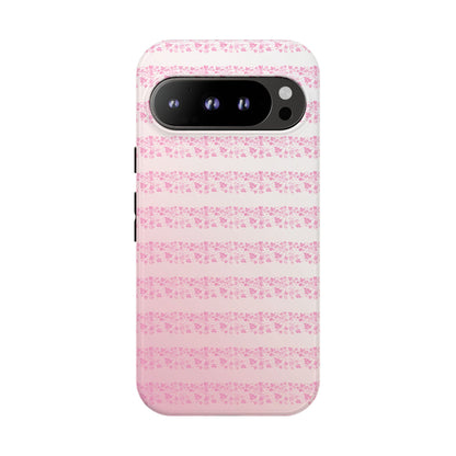 Pink Pyrex Gooseberry Striped Phone Case, Stylish Phone Cover, Tough Protective Case, Cute Cell Phone Case, Trending Gift for Her