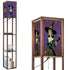 Mid Century Modern Vintage Pin Up Witch Purple Teal Halloween Floor Lamp with Shelves - Mid Century Modern Gal